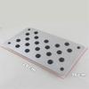 Universal Aluminum Alloy Car Non-slip Rubber Heel Plate Pedal Carpet Floor Mat