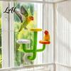 Multi-tiered Bird Perch Cactus Parrot Perch Multi-Tier Textured Non-slip Standing Platform Budgie Easy Install Toy Toy Cage Accessory for Parakeets