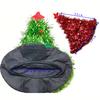 Tinsel Christmas Tree Hat On 1pc Headband Father Christmas Xmas Party Santa Fancy Dress Costume Hat