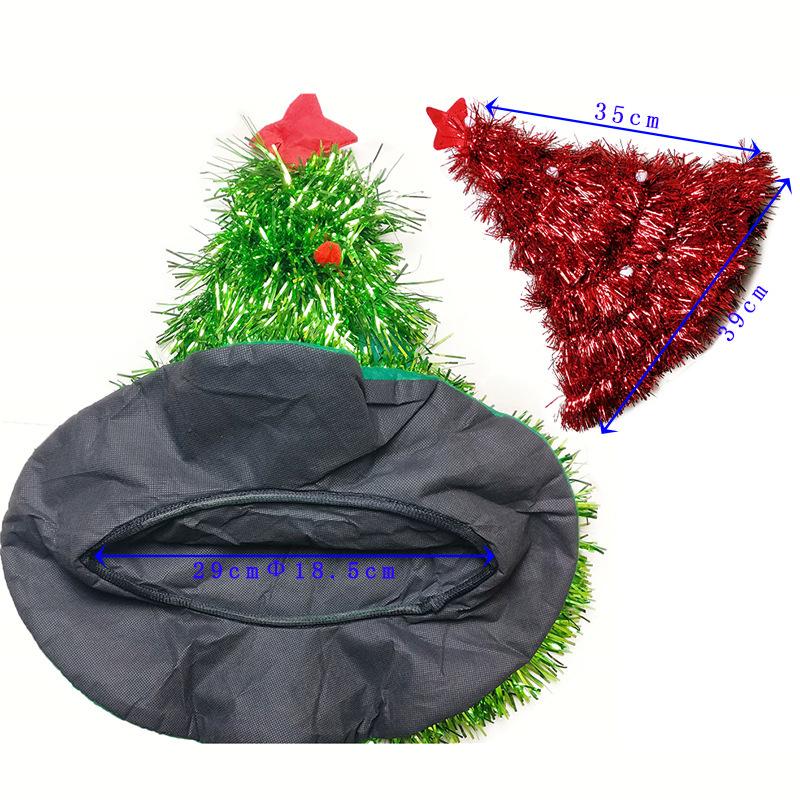 Tinsel Christmas Tree Hat On 1pc Headband Father Christmas Xmas Party Santa Fancy Dress Costume Hat