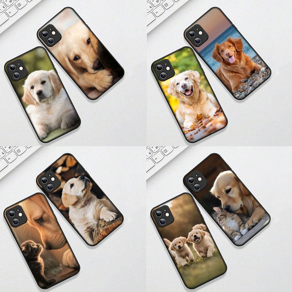 Soft Cover for Samsung Galaxy S25 S24 S23 FE Plus Ultra S7 Edge A16 A15 5G s25+ Coque Phone Case Golden Retriever Dog
