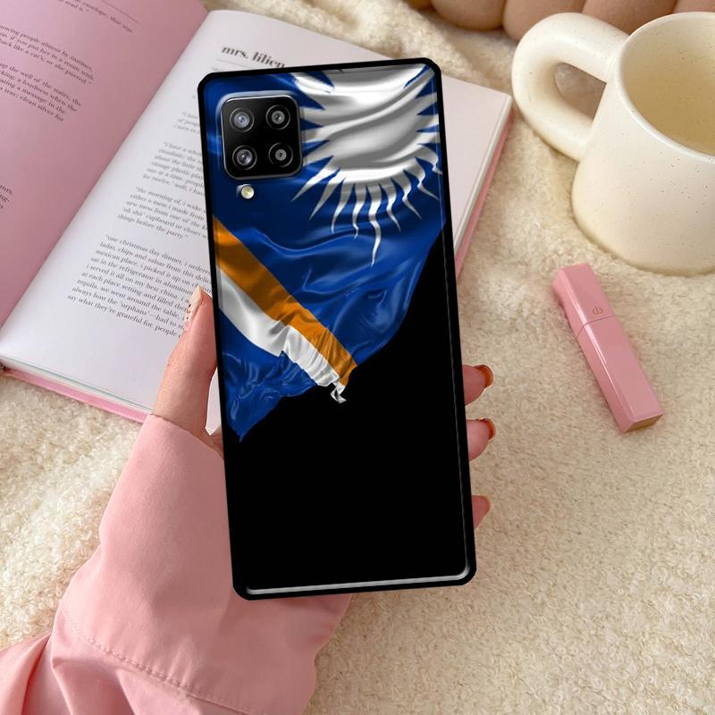 Флаг Маршалловых островов для Samsung Galaxy A16 A26 A36 A56 A06 A53 A33 A13 A12 A32 A52 A55 A35 A15 A54 A34 A14 Чехол
