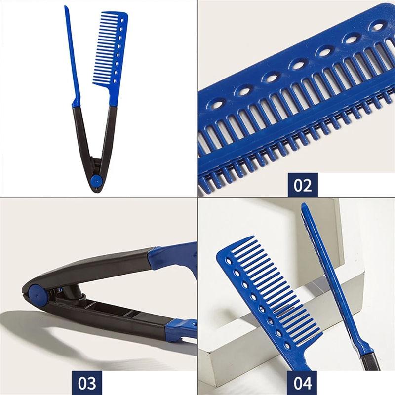 Расческа-выпрямитель для волос V-образной формы, термостойкая расческа для укладки волос, для дома, путешествий, красоты, парикмахерские инструменты GZW