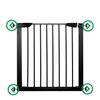 Barrière de Sécurité Bébé Enfant pour Escaliers Portes - SPRINGOS - 75-89 cm - Métal + Plastique - Noir