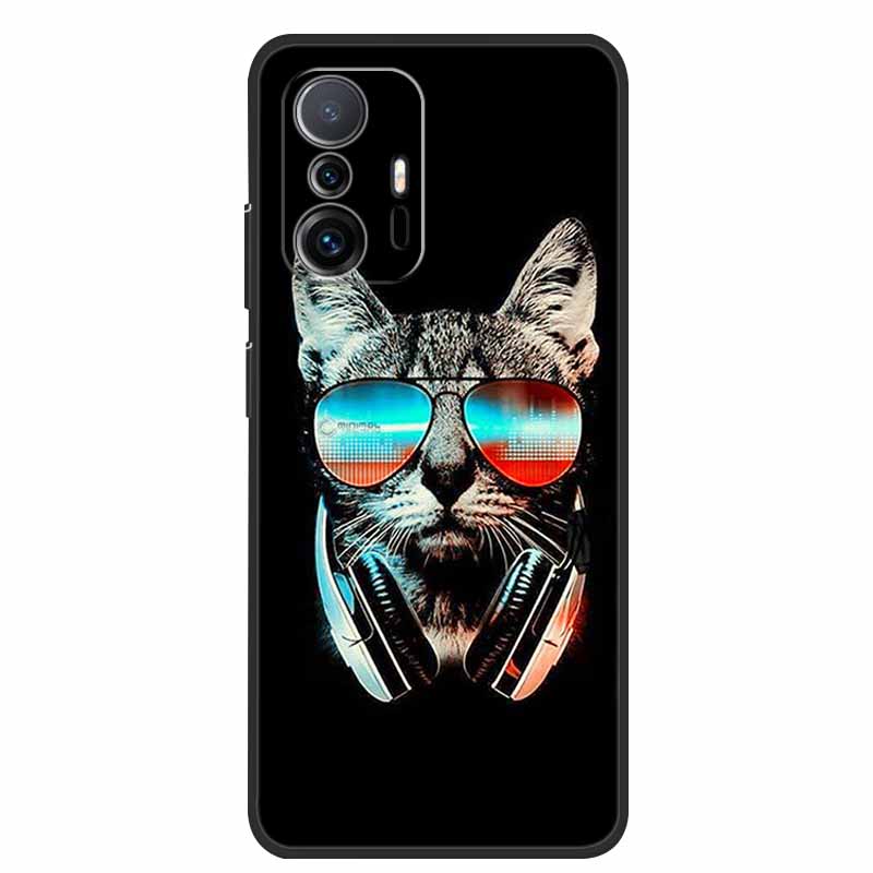 Чехол для Xiaomi 11T Pro Животные Защитный Мягкий Силиконовый Чехол для Телефона для Xiaomi Mi 11T Pro 5G Ударопрочный Mi11T Волк Чехол