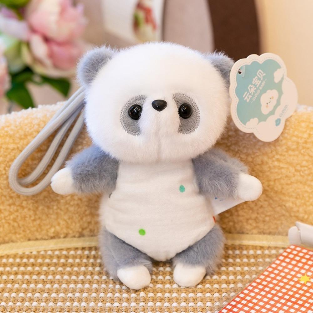 Mini Pocket Size Plush Animal Doll Plush Fridge Sticker Cute Cartoon Plush Ornament Daily