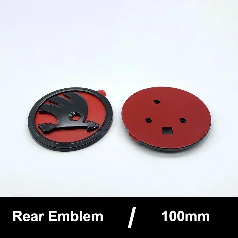 CHC1 2026 Hot For SKODA 100mm Front Emblem for SKODA Superb Fabia Octavia Citigo Kodiaq Karoq Kamiq Yeti Rapid Scala Vision Car Rear