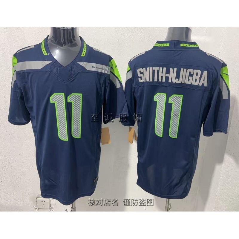 Mens Retro Seattle Seahawks Football Jersey Embroidered Cotton Blend Sports Shirt Fan Wear Casual Use