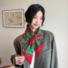 Jacquard Winter Knitted Scarves Deer Woolen Neckerchiefs Cute Women Scarf  New Year Gift