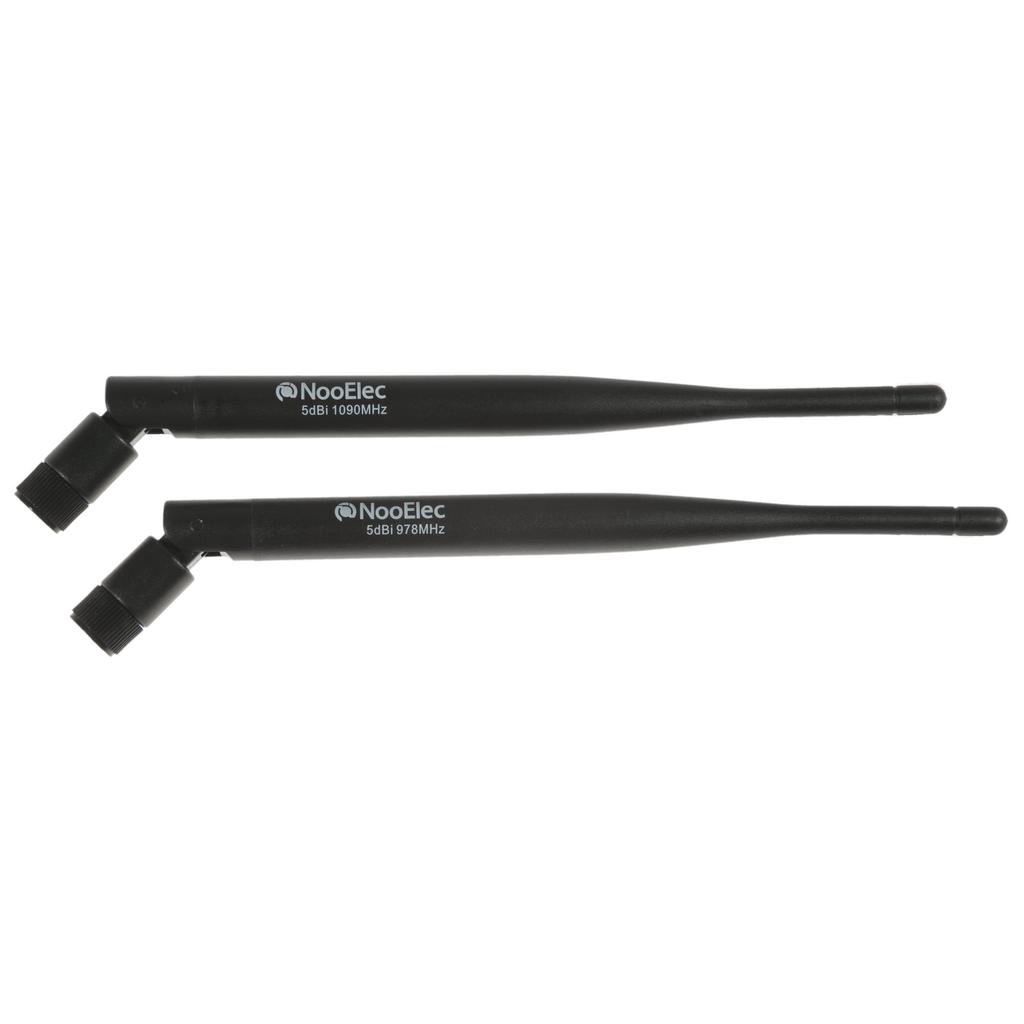 NooElec ADS-B Discovery 5dBi (High Gain) Antenna Bundle - 1090MHz & 978MHz Antenna Bundle for SMA and MCX Connectivity Software-Defined Radios (SDRs)