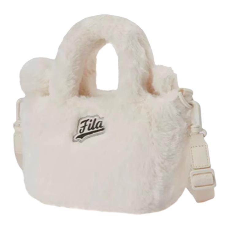 Fila Casual Plush Fabric Shoulder Crossbody Handbag Mini Women handbags Cotton-Candy-White Cream-Pink Newborn-Blue T13W443121F-395581