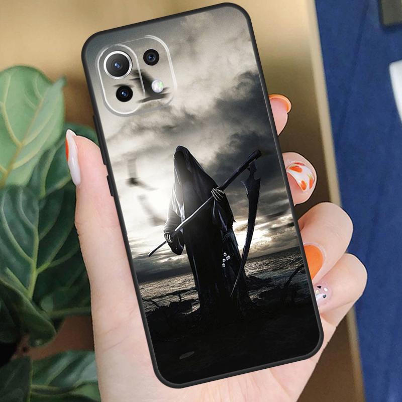 Чехол-череп Жнеца Смерти для Xiaomi 15 14 Ultra 13T 14T 15T Pro 17 Pro Max POCO F8 F7 F5 F6 X5 X6 X7 Pro Чехол