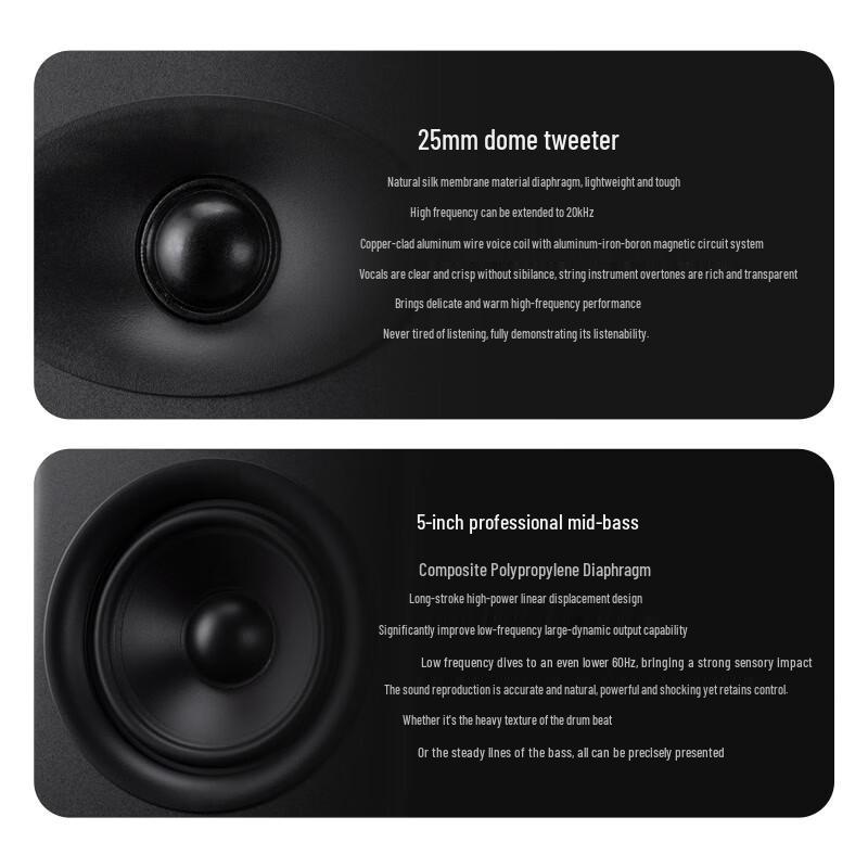 Беспроводная Bluetooth Hi-Fi полочная акустическая система HiVi M200 Neo (Китайская версия)