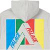 Palace Худи Tri-Emb Серое меланжевое Мужские топы P22HD106