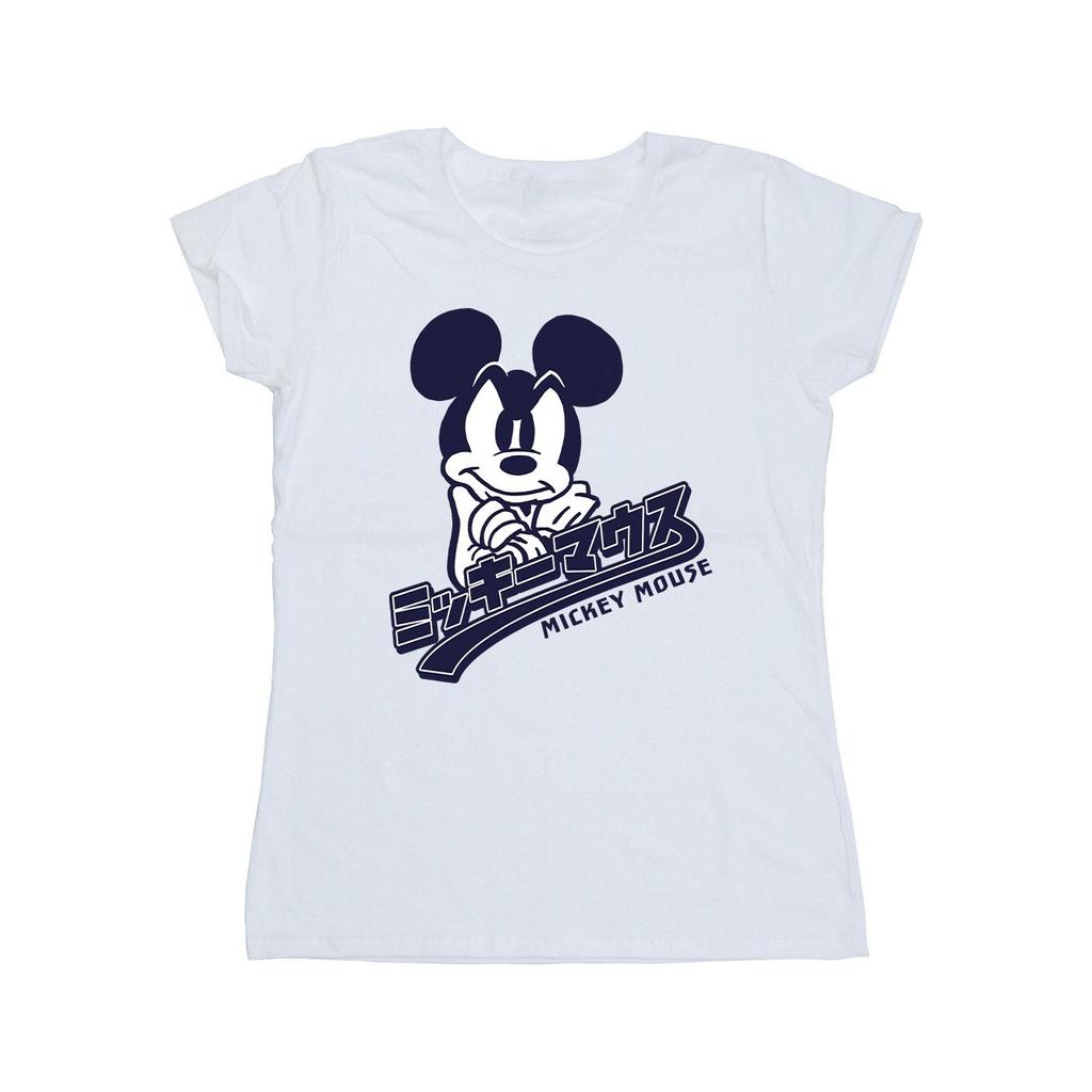 Disney Womens/Ladies Mickey Mouse Japanese Cotton T-Shirt