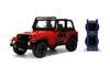 JT 1992 Jeep Wrangler 124 С/БАГАЖНИКОМ КРАСНЫЙ/ЧЕРНЫЙ