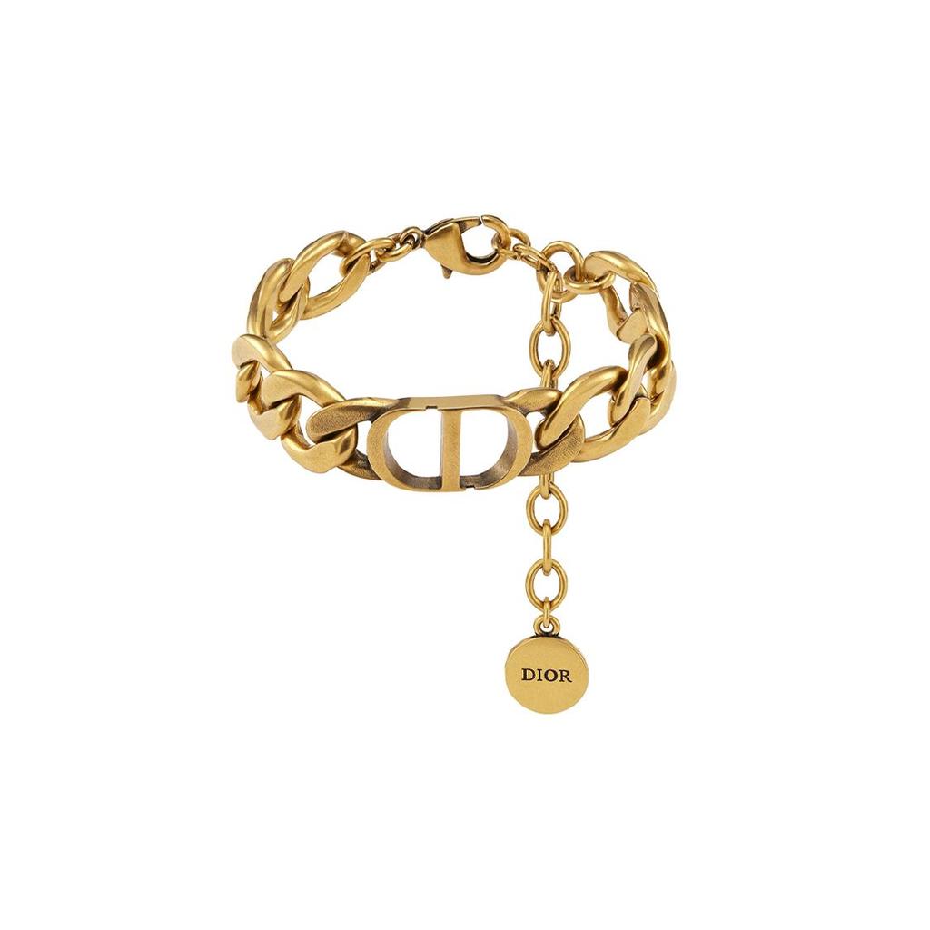 Dior 30 Montaigne Винтажный Браслет-Буквы Женские Аксессуары Золотой B1313MTGMT-D907
