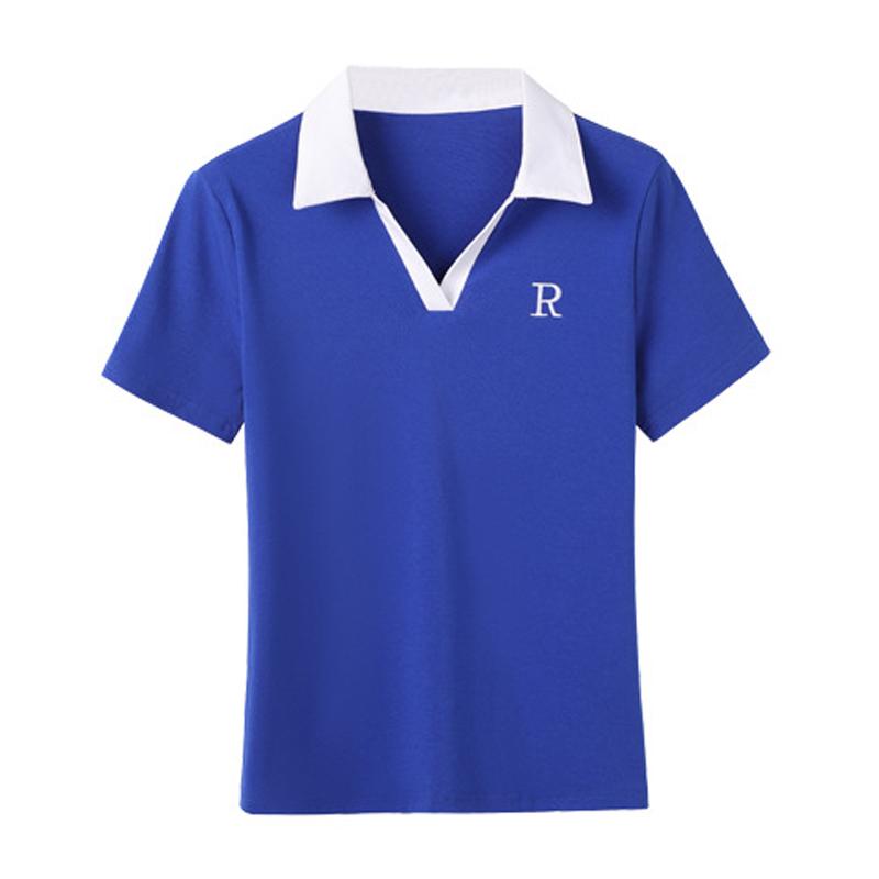 Женская футболка высокого качества, корейская модная тенденция, летние роскошные хлопковые женские тонкие топы Za, женские футболки с воротником поло