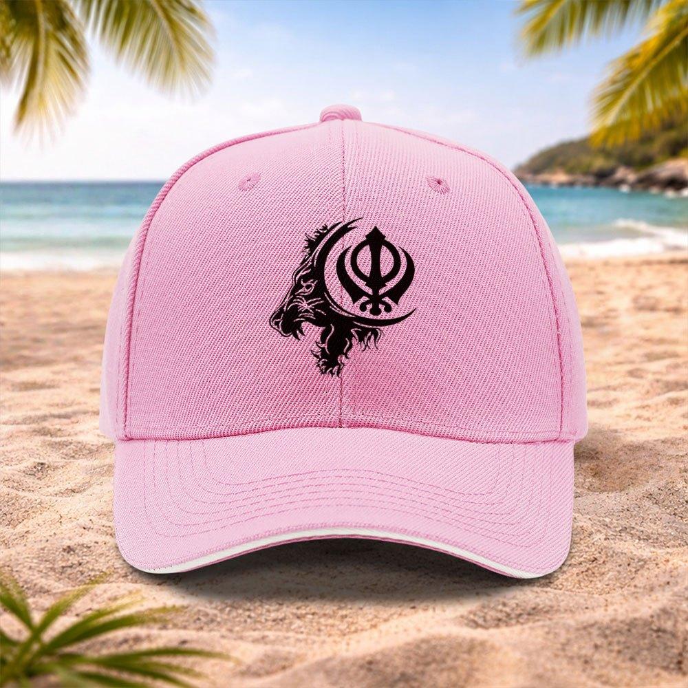 Sikh Lion Emblem Baseball Cap Unisex Fashion Hat for Weddings Parties Festivals Bachelor Events Birthday Gift Cycling Camping