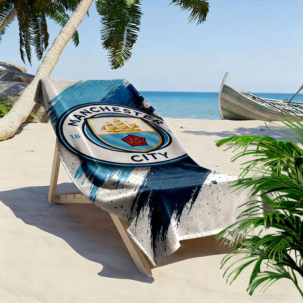Manchester City Emblem Towel A must-have beach towel for beach travel