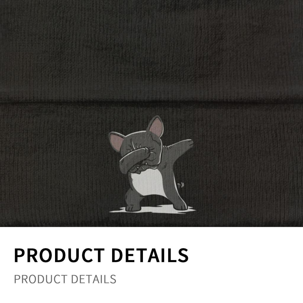 Забавные вязаные шапки для французского бульдога, женские шапки унисекс, осенне-зимняя шапка, теплые шапки из полиэстера