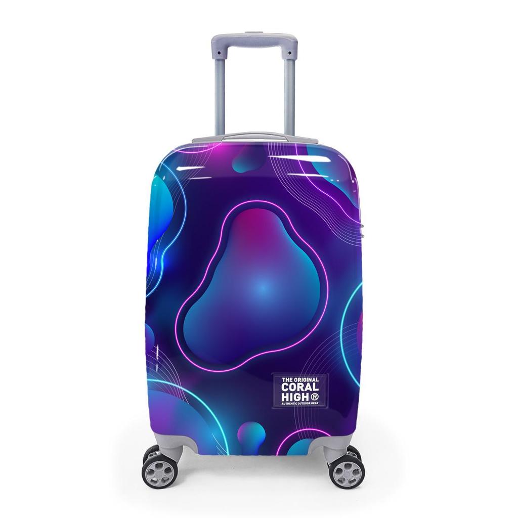 coral high Чемодан для ручной клади с красочным рисунком (50см) 16532