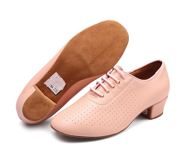 Interior Soft Bottom Leather Dance Shoes Woman Ladies Modern  Jazz Latin Sneakers Breathable Female Dancing Fitness Sport Shoes