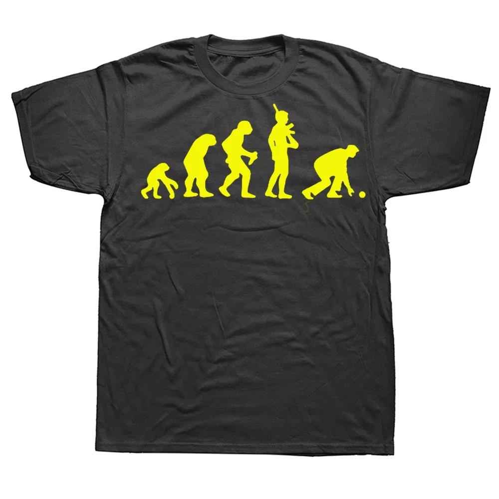 Новинка Потрясающая Эволюция Боулза Футболка Боулинг Уличная Одежда Короткий Рукав Подарок на День Рождения Летний Стиль Футболка Мужская Одежда