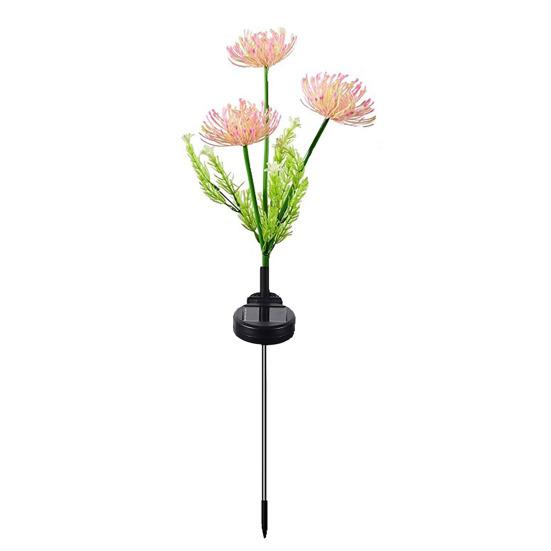 Цветочная солнечная лампа для сада, IP65, время, водонепроницаемое, длинное освещение, украшение, автоматическая зарядка, цвет