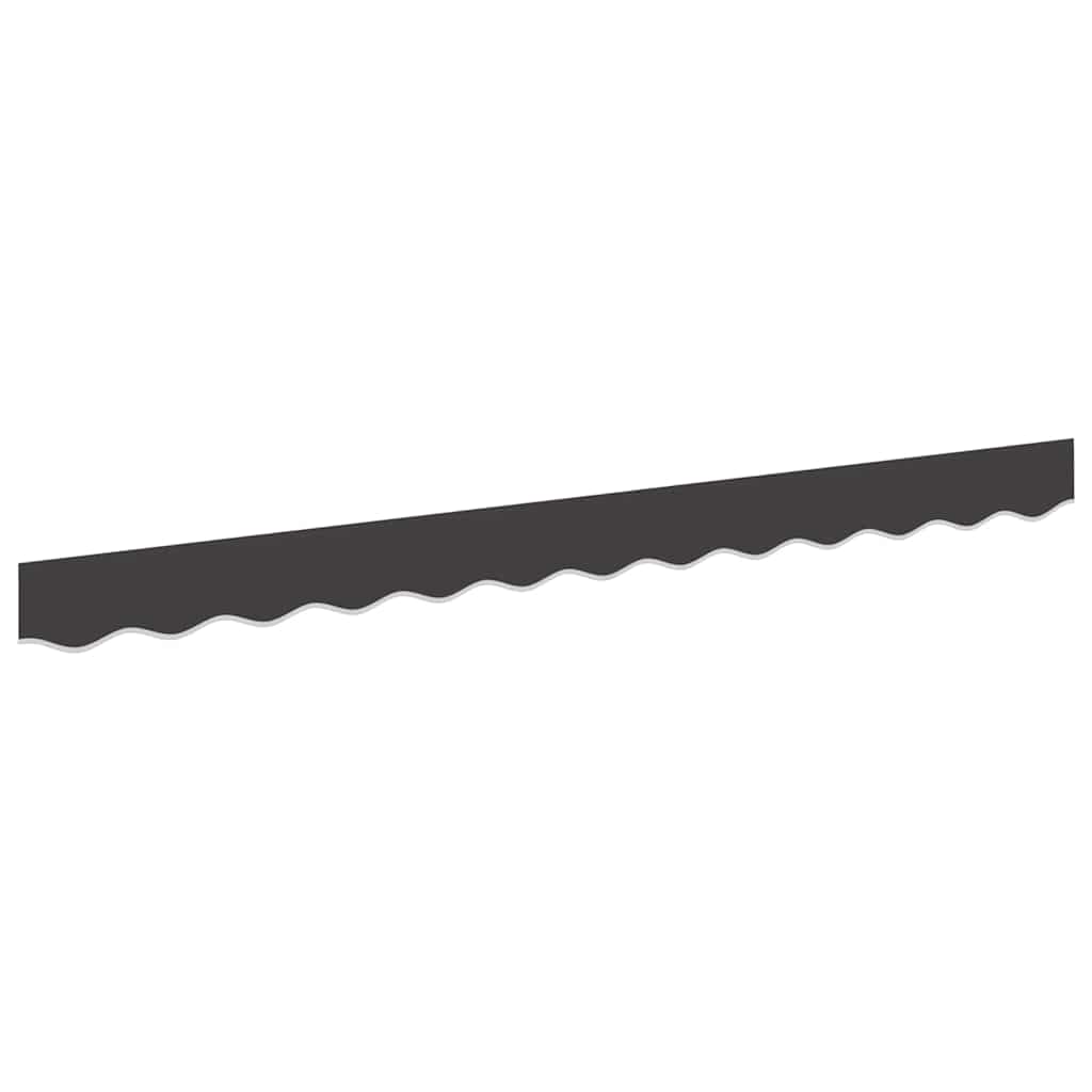 Replacement Awning Skirt Anthracite Striped 2.5 m Polyester