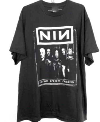 Футболка с принтом группы Nine Inch Nails 90-х Винтажный подарок для мужчин и женщин Забавная черная футболка Унисекс