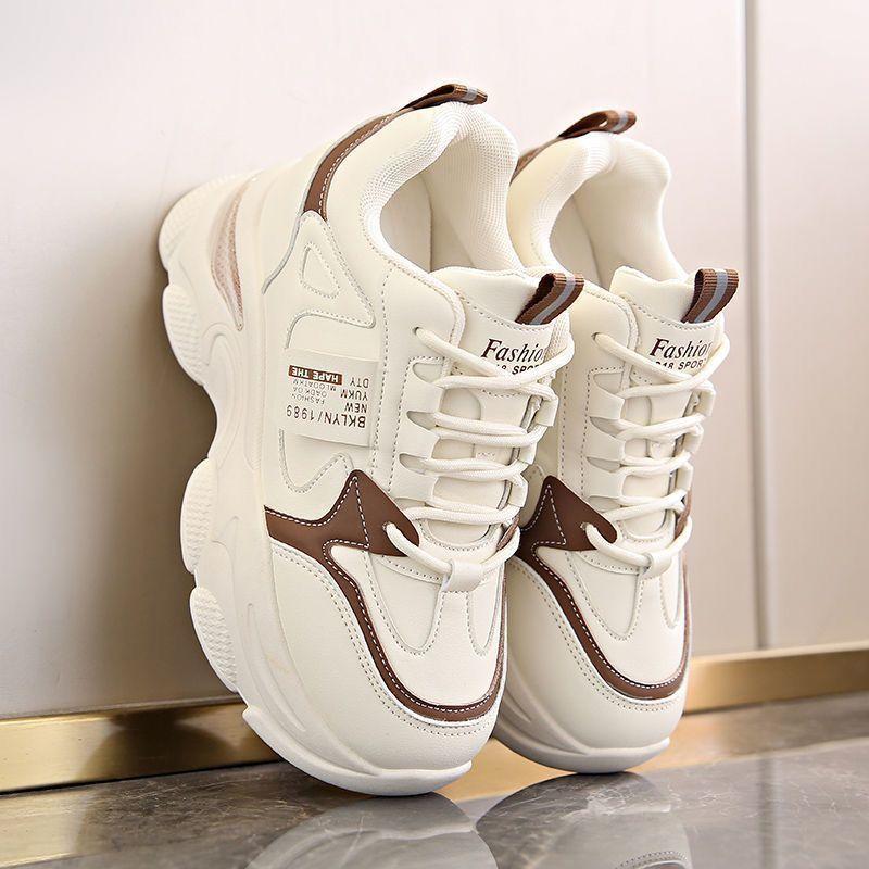 2025 New Women's Inner Dad Shoes Spring and Autumn Platform Comfortable Sports Shoes Light and Small Casual Women's Shoes