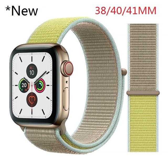 Nylon Band For Apple Watch Series Watch 9 8 / Ultra 2 7 6 SE 5/4/2/1 38 42MM Replacement Strap Loop for Iwatch Series 3 40/41/44 /45MM/49MM