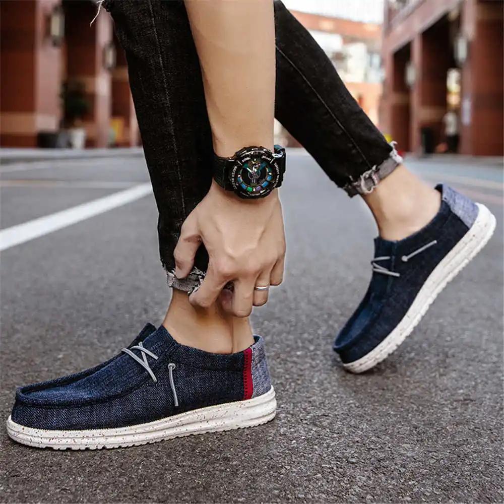 Круглый носок Холст Синие Мужские Кроссовки Беговые Уличные 50 Мужская Обувь Спорт Оптом для Перепродажи Дизайнеры Фирменное Наименование