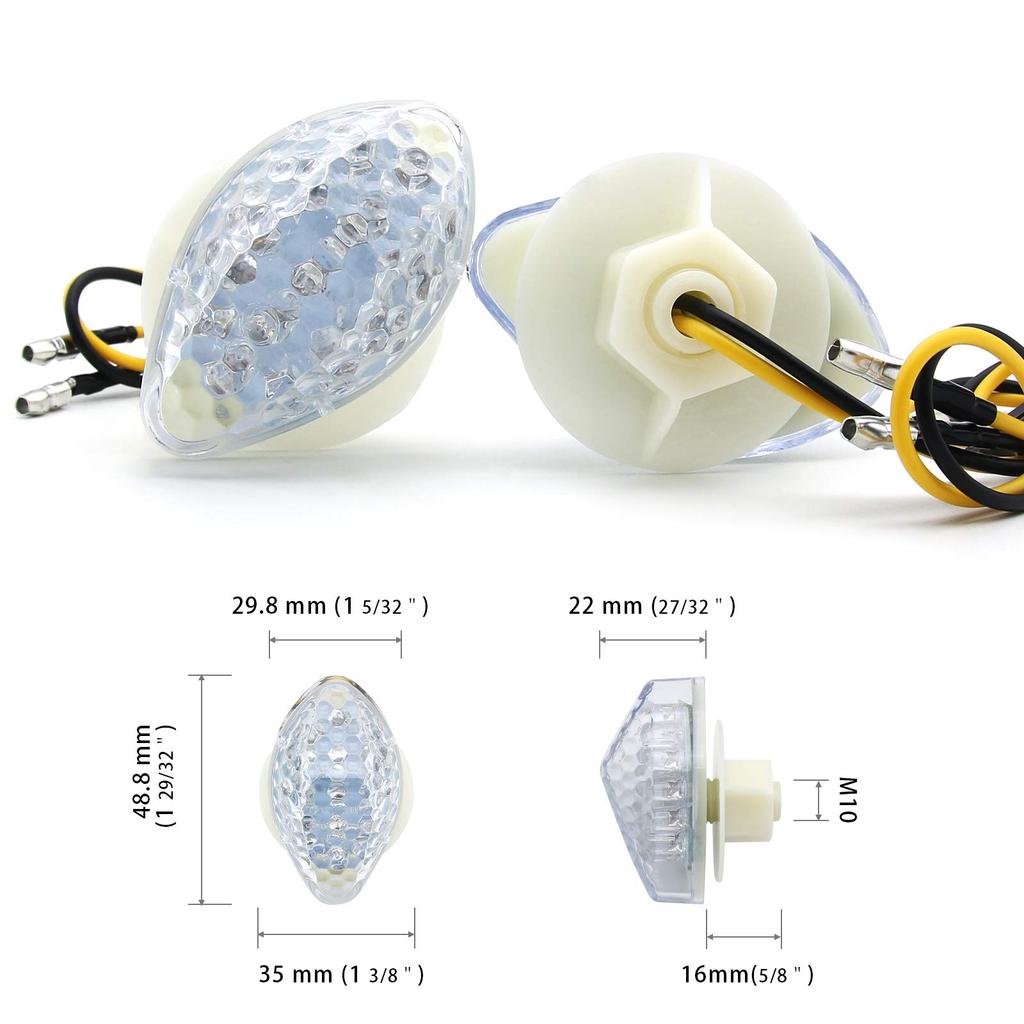 MFC PRO Universal LED Motorcycle Turn Signal Steering Signal Flash Light for Honda CBR600RR