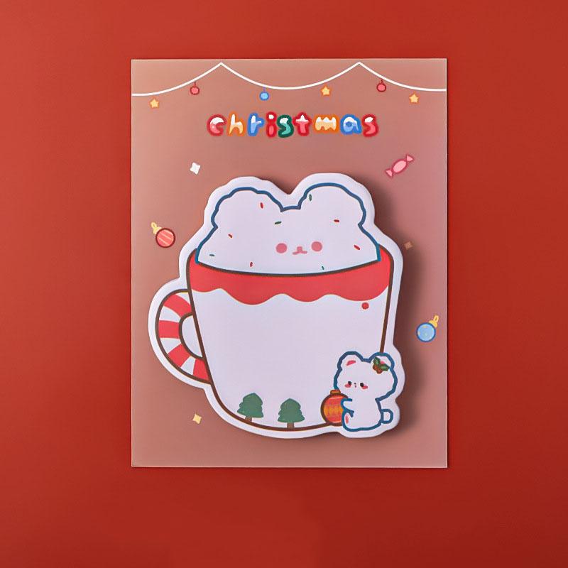 1 шт. клейкая наклейка Kawaii Christmas Sticky Notes блокнот для заметок офис школьные принадлежности канцелярские принадлежности наклейка