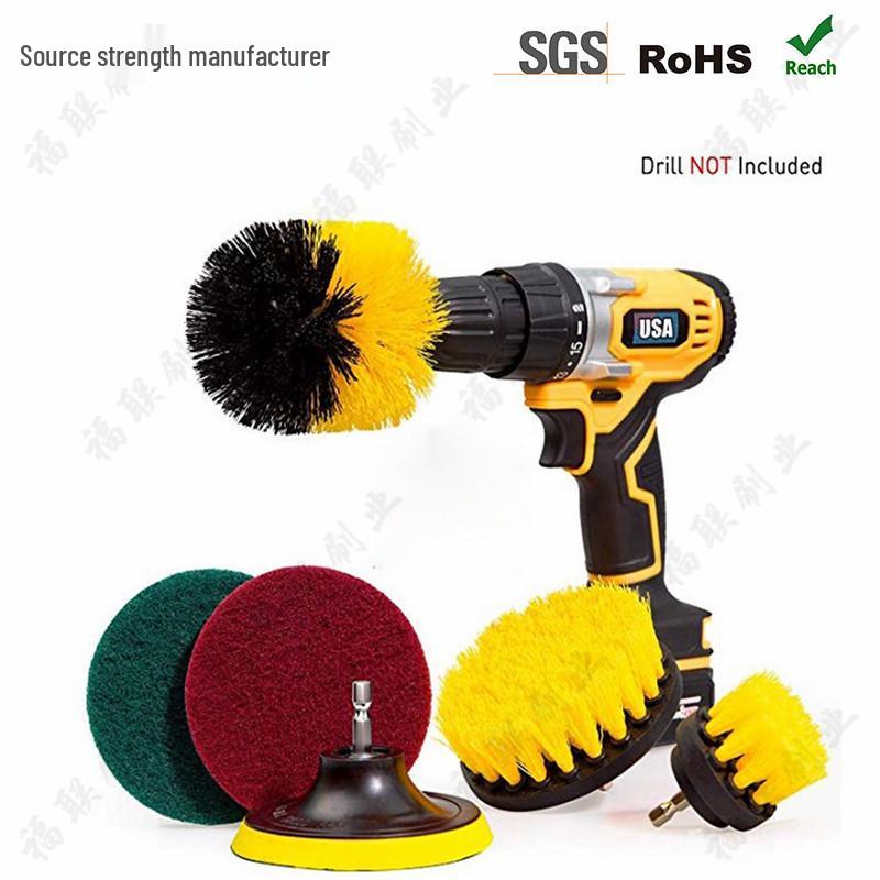 Набор щеток для электрической дрели: Бытовые насадки для скрабирования и чистки