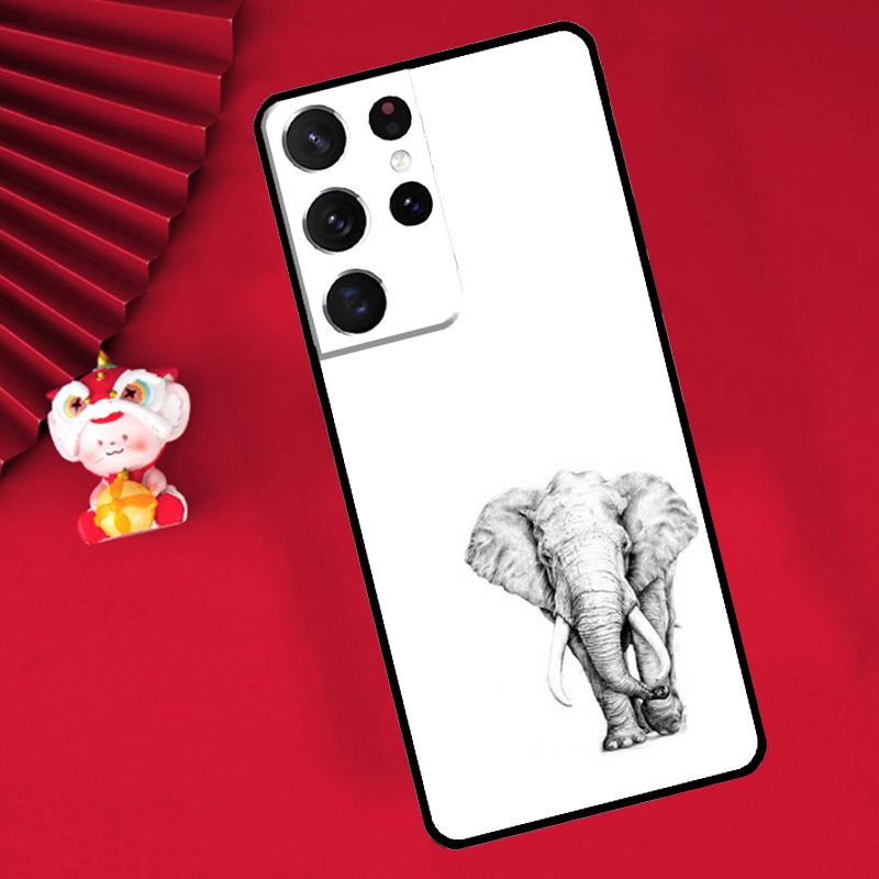 Baby Elephant Case For Samsung Galaxy S25 S26 Ultra S21 S22 S20 S23 S24 Ultra Plus S10 S25 FE Cover Funda