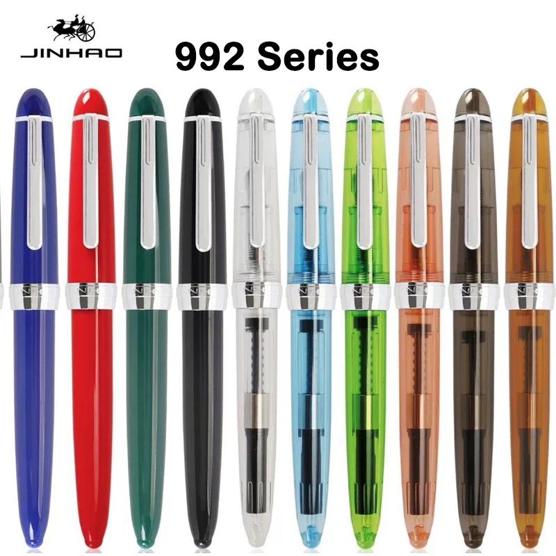 JINHAO 992 12 Цветов Перьевая Ручка Роскошное Качество Студенческие Пишущие Ручки Канцелярские Товары Школа Офис Бизнес Принадлежности Подарок PK 9019