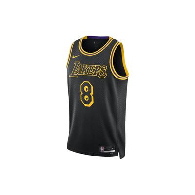 Kobe Mamba Mentality Los Angeles Lakers City Edition Swingman Джерси черные топы унисекс FN7297-010
