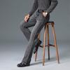 Men's High Waist Stretch Jeans Cassic Design Flared Jeans Men's Gray Jeans