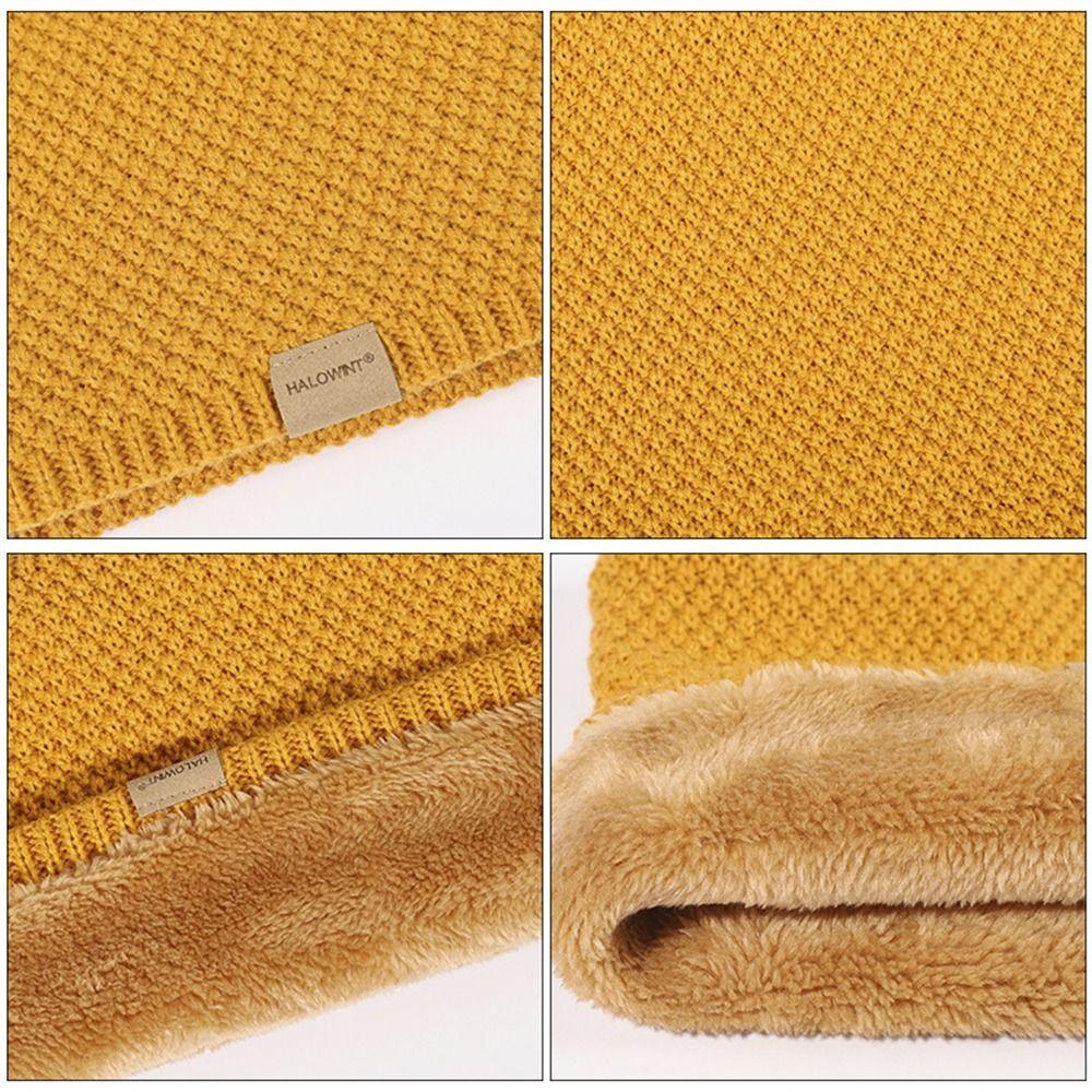 Сохраняющий тепло шарф-труба вязаный лыжный шарф повседневная маска для лица для улицы