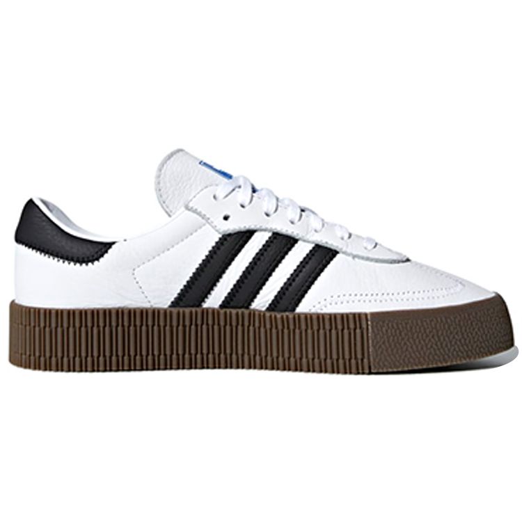adidas Белые женские кроссовки Sambarose Cloud Core-Black Gum AQ1134
