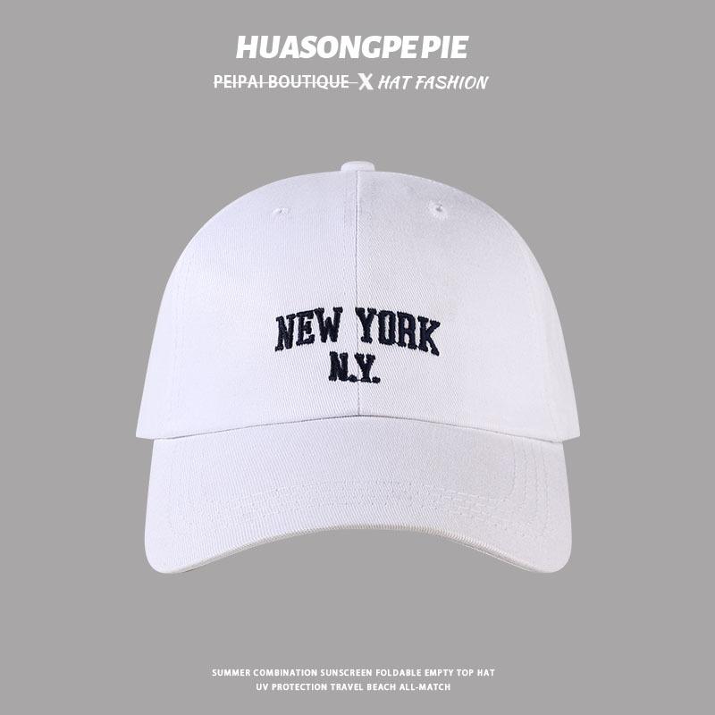 Versatile couple campus trendy baseball cap wide brim sun protection UV protection hat