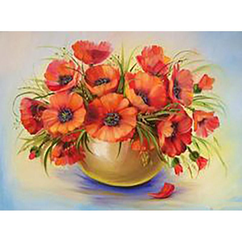 5D DIY Алмазная картина Цветок Набор для вышивки крестом Мозаика Цветочная Алмазная вышивка Роза Полный круглый дрель Домашнее украшение