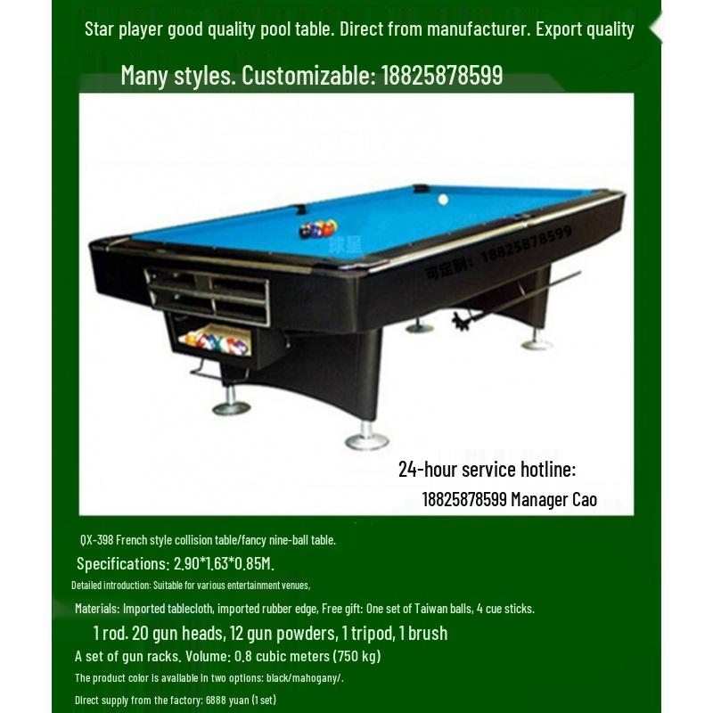 12ft Xin Qiuxing Russian Billiard Club Table