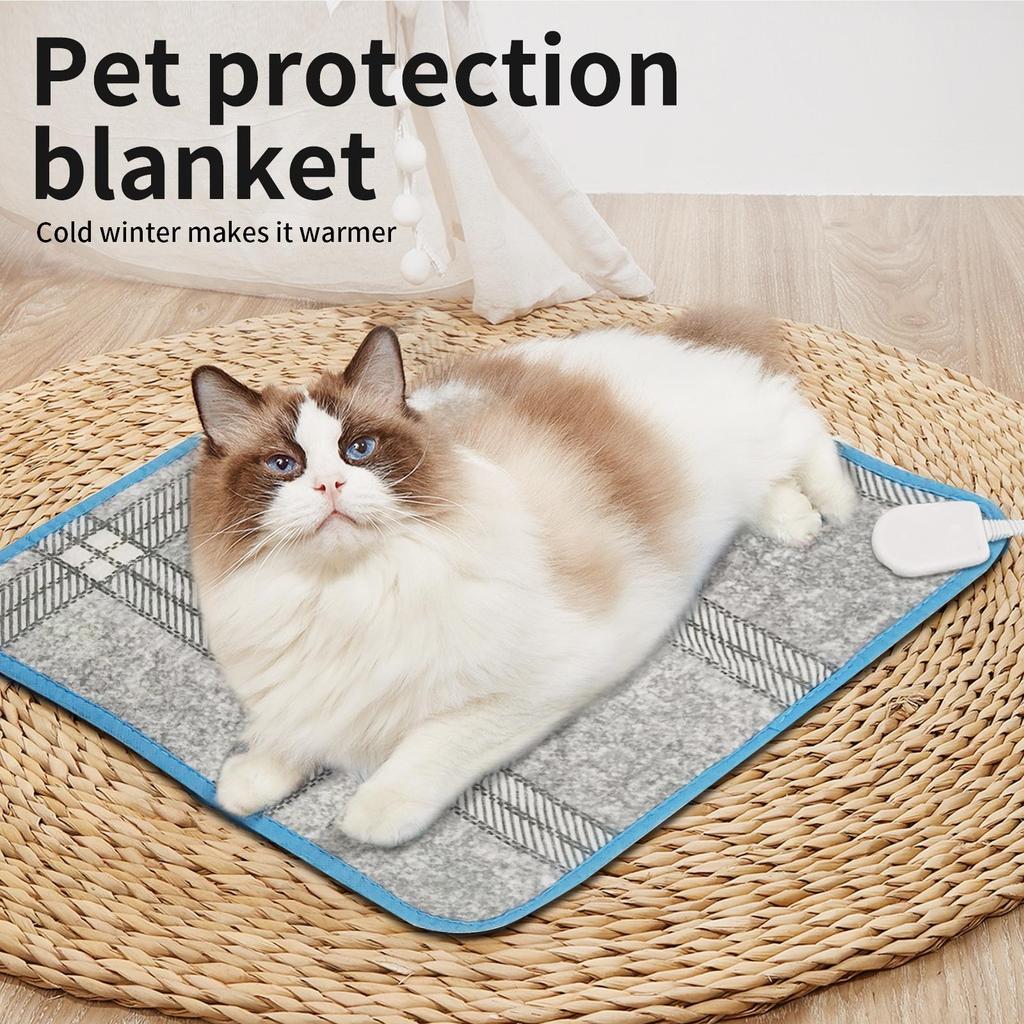 Электрическое одеяло для собак и кошек, термопрокладки для домашних животных, зимний теплый нагревательный коврик для маленьких птиц