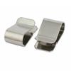 20pcs Stainless Steel Cable Clip Silver Tone Solar Photovoltaic Parts Accessories Cable Clip Wires Clamp