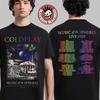 Coldplay Репринт 2023 Тур по Лос-Анджелесу Rose Bowl 30 сентября 1 октября Двусторонняя футболка унисекс S-4XL