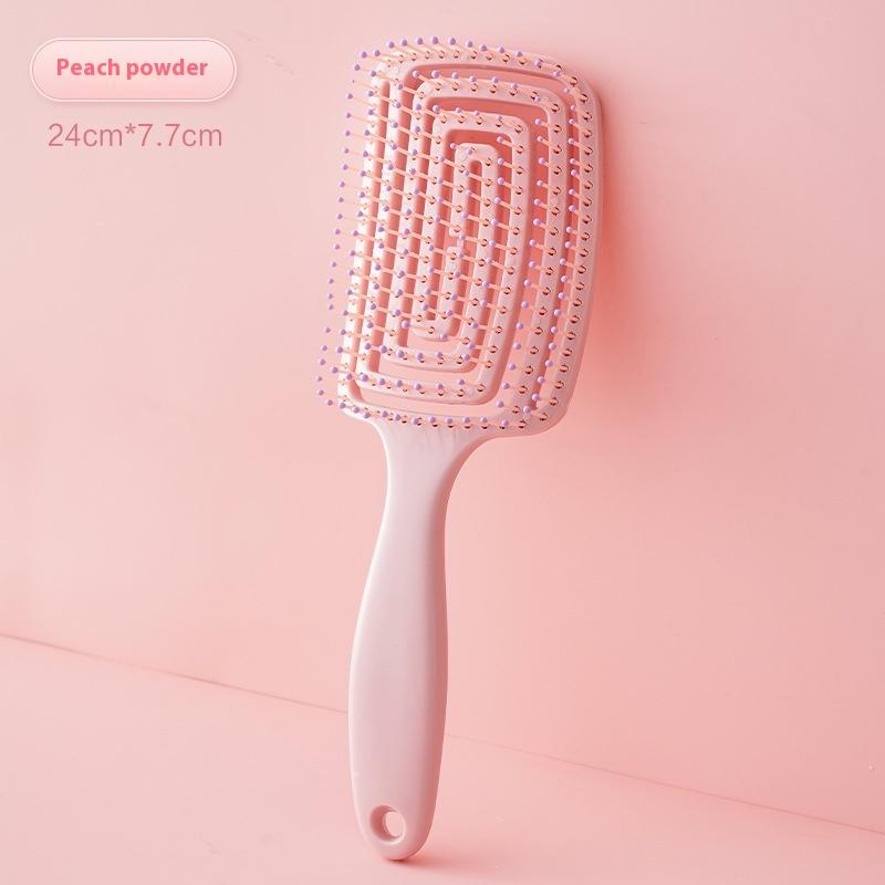 Объемная щетка для волос для высокого затылка и массажа кожи головы, изогнутая грабельная расческа для распутывания кудрявых волос, инструмент для очистки и укладки